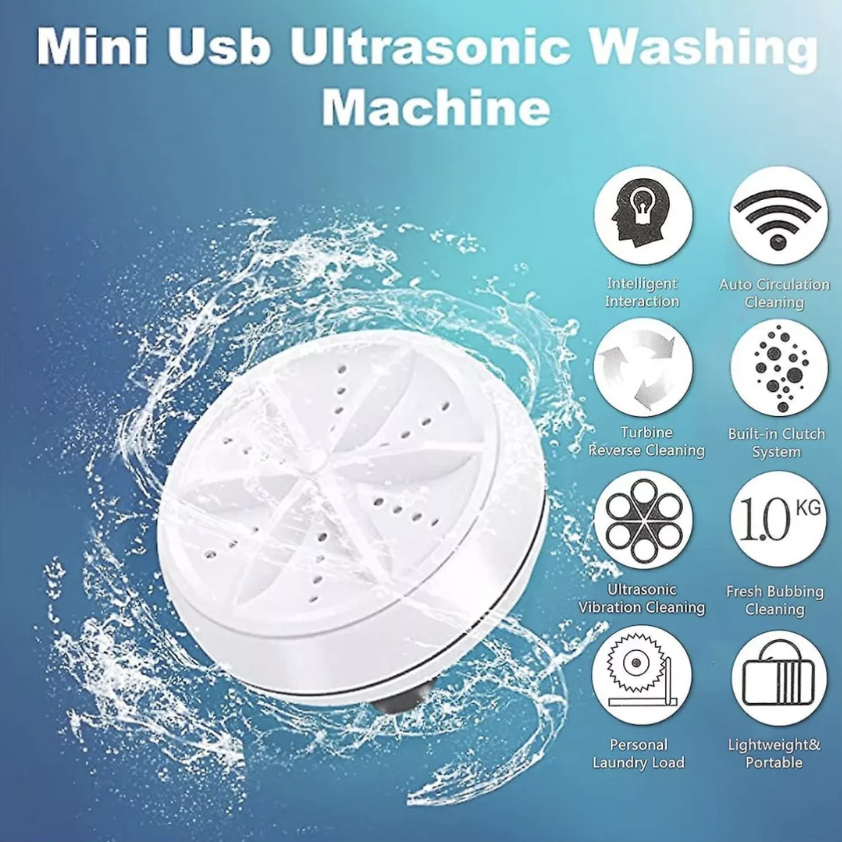 Miniatura 6 de Mini Lavadora Portátil Giratoria Turbina